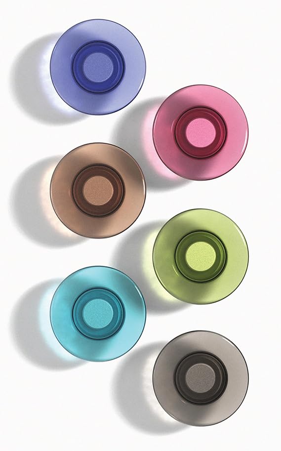 Quartet Strong Magnets for White Boards, Rare Earth Magnet for Glass Whiteboards, Assorted Colors, 6 Pack (85392)