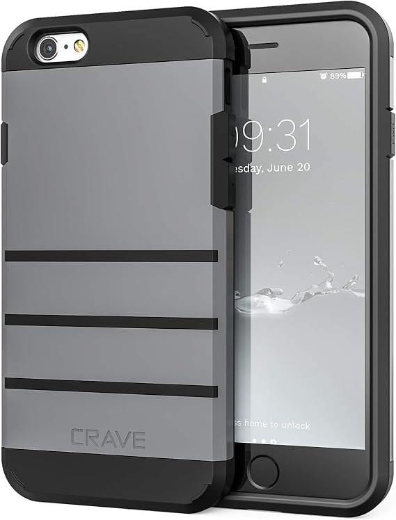 Crave iPhone 6S Case, Strong Guard Protection Series for Apple iPhone 6 6s (4.7 Inch) - Slate