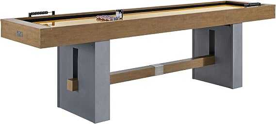 Barrington Urban Shuffleboard Table with Scratch-Resistant Playfield and 8-Puck Set