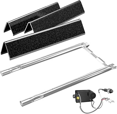 Hisencn 7635 Flavorizer Bars, 69785 Grill Burner for Weber Spirit I & II 200 with Front Control, Spirit E210 E220 S210 S220, for Weber 15.3 Inch Flavor Bars, 7642 Grill Igniter