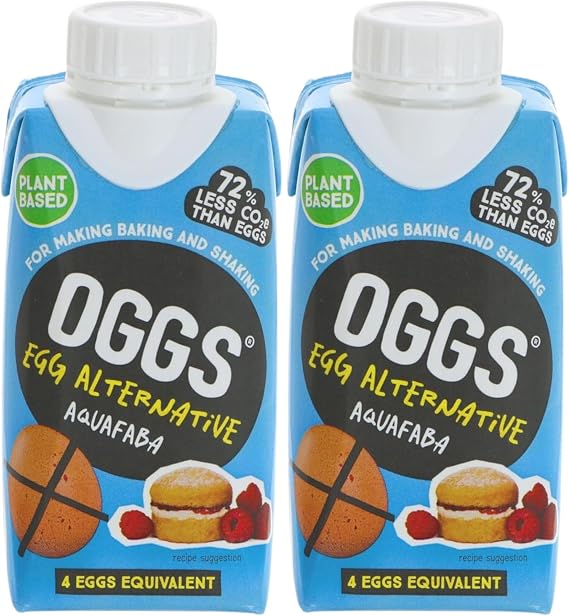 Egg Replacer Liquid Bundle Containing Oggs Egg Replacer Liquid 200ml Liquid Chickpea Extract Equivalent to 8 Eggs