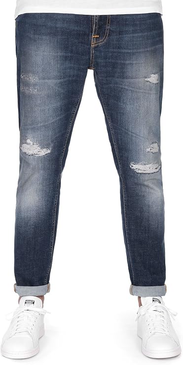 Nudie Jeans Men's Brute Knut Jean in Blue Reed