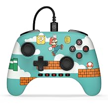 PowerA Advantage Wired Controller for Nintendo Switch 2 - Mario Time, Officially Licensed, Hall Effects, Mappable Buttons, Pro Controller, C Button, On-board Audio Controls