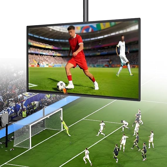 Commercial LCD Monitor, Slim Frameless Digital Kiosk with Smart Split Screen, 3840 x 2160p HD Screen, Supports WiFi/USB, Photos/Videos Can Be Played In A Loop NetworkVersion