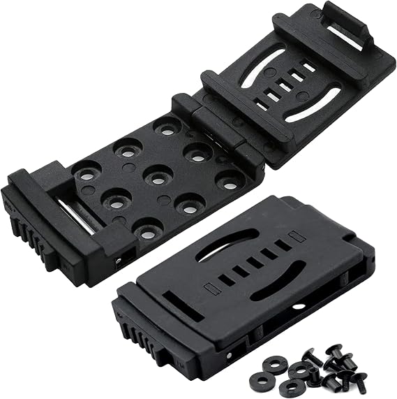 Combat-Loops, Holster Belt Clip Polymer Attachment, Outdoor Loops with Mounting Holster Hardware, Mag Pouches Sheath Tools, Heavy Duty Tactical Accessories - USA Made