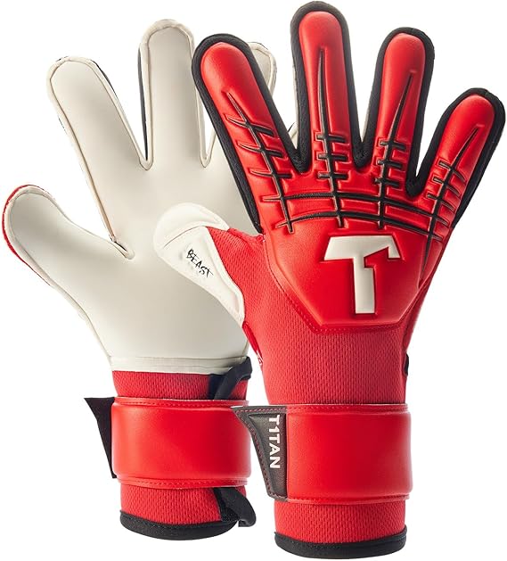 T1TAN Beast Goalkeeper Gloves for Kids - with Finger Protection - Soccer Goalie Gloves Youth - for The Little up-and-Coming Keepers - Size 4-6