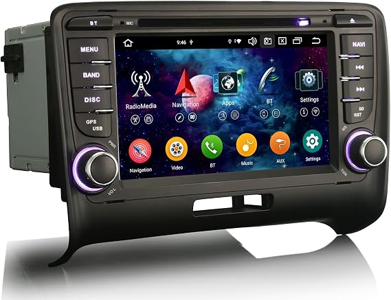 7"Android 16 Car Stereo Carplay Android Auto DVD for Audi TT MK2 2006-2014