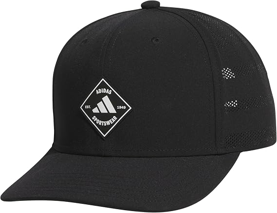 adidas Men's Quick Dry Snapback Hat | Moisture-Wicking Sweatband, Adjustable Fit, Curved Brim, Lightweight, Secure All-Day Comfort