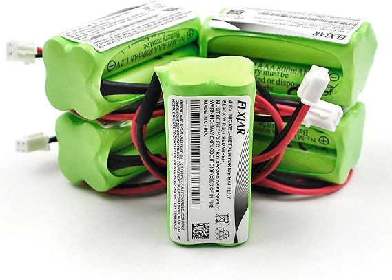 (5-Pack) 4.8V 800mAh Ni-MH Battery for 48H465, Lumapro 6CGL4, 6CGL3