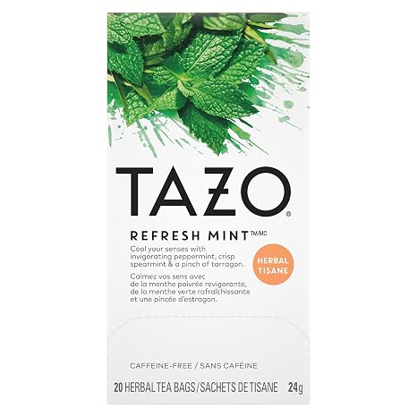 Tazo Tea, Refresh Mint, Tea Bags, 20 ct