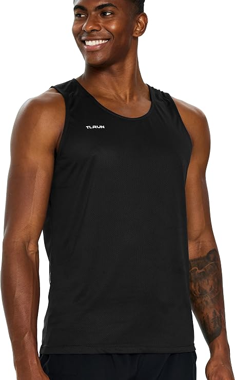 TLRUN Men’s Lightweight Running Vest Quick Dry Marathon Tank
