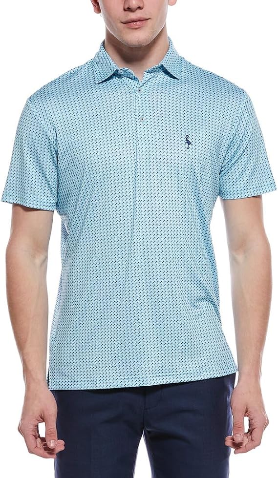 Printed Performance Golf Polo for Men with Original TailorByrd Design by TailorByrd