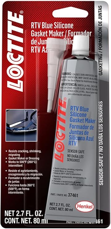Loctite 37461 Blue RTV Silicone Gasket Maker Tube - 80 ml