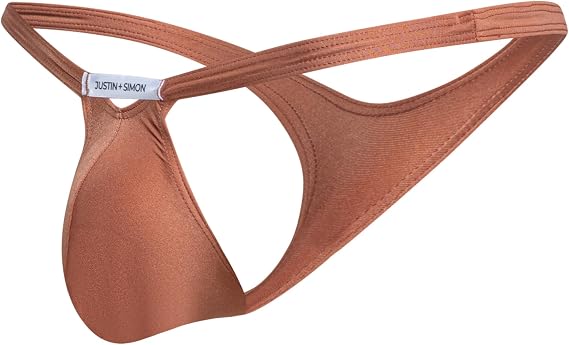MALEBASICS Mens Thong Underwear Bulge Pouch 3D Pouch