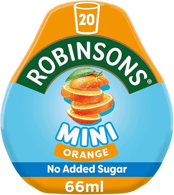 Robinsons Mini Orange - No Added Sugar - Low Calorie, 66ml