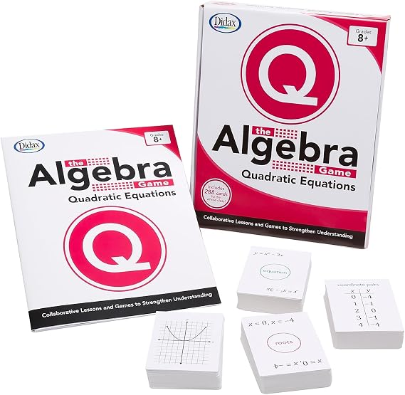 Didax Educational Resources The Algebra Game: Quadratic Equations Basic Educational Game