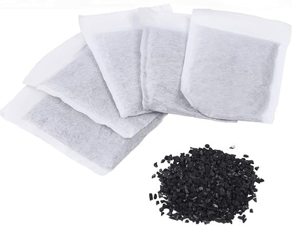 20 Packs Activated Carbon Filters Distillers Made of Coconut Shell for Water Purifier 8-10g*20