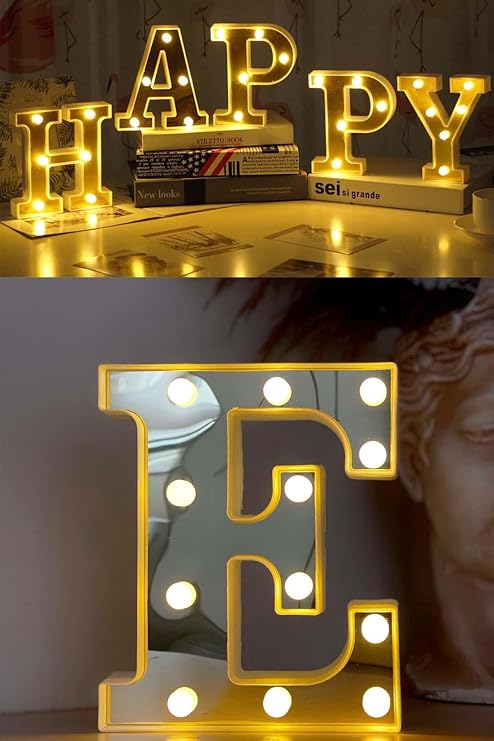 Patladı Gitti Dekoratif Led Işıklı 3D A Harfi Büyük Boy Organizasyon Doğum Günü Kutlama (E)