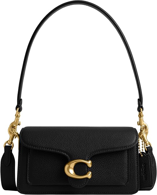 Coach Women's Tabby Shoulder Handbag, Jet Black, One Size