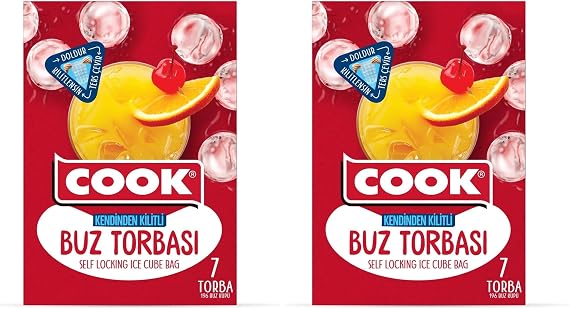 Cook Buz Torbası, Kendinden Kilitli (7 Adet/Kutu içi) 2li paket