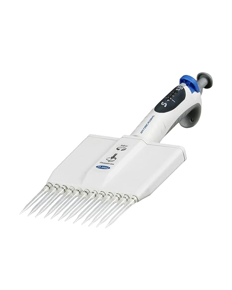 JS-TP12D300H 30-300uL Adjustable Volume Multi-Channel Micropipette Pipettors with 12 Channels | 4-Position Volume Settings | High Chemical and UV Resistance