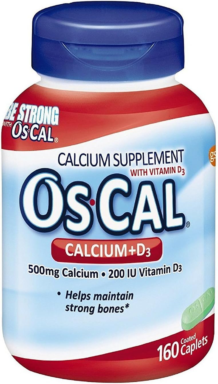 Oscal 500 Plus Vitamin D Calcium Supplement Caplets - 160 Ea