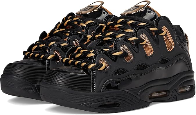 Osiris Men's D3 2001 - Black/White/Silver Medium Trainers