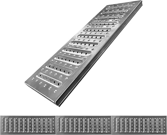 22.8x7.9x1 inch 3 Pack 304 Stainless Steel Channel Drain Grate A15