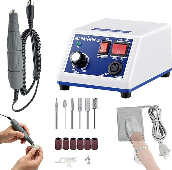 Polishing Machine, 35000rpm Lab Micromotor Nail Polisher Machine, 65W 220V Electric Machine, Micro Motor Hand Kit Used for Jewelry Ceramics Stone Carving