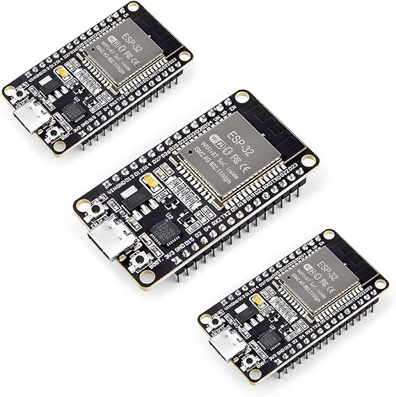3 PCS ESP32 Development Board USB Type C, 2.4GHz Dual Mode WiFi+Bluetooth Dual Core Microcontroller for Arduino IDE, Support MicroPython, NodeMCU, AP/STA/AP+STA, CP2102 Chip