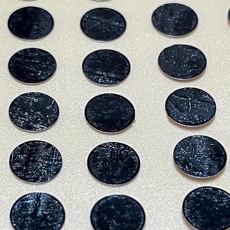 Double-Sided Carbon Conductive Tape Circular Sheets for SEM - 40 Pack for Imaging(D: 5 mm)
