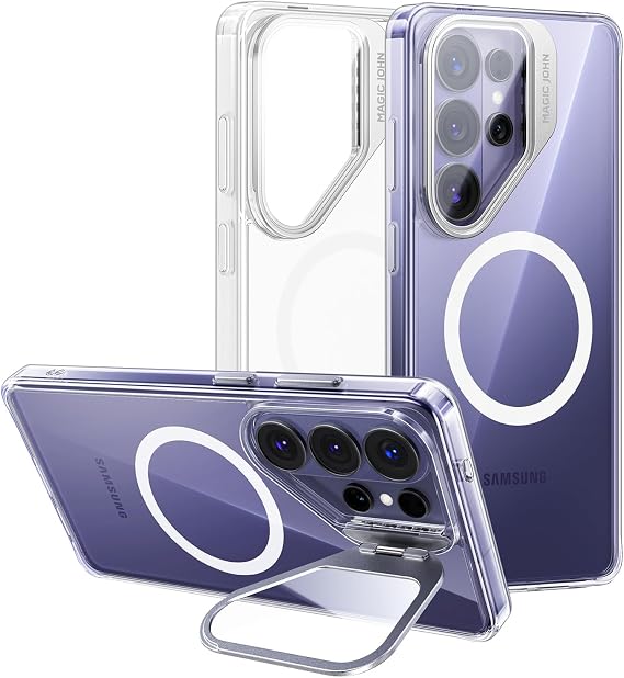 MAGIC JOHN Magnetic for Samsung Galaxy S26 Ultra Case with MagSafe, Clear