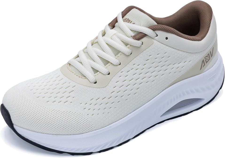 AOV Wide Toe Box Shoes Women's Arch Support Walking Sneakers | Orthotic Tennis Shoes with Plantar Fasciitis, All Day Comfort for Standing, Walking, Supportive Cushioning, Foot Pain Relief