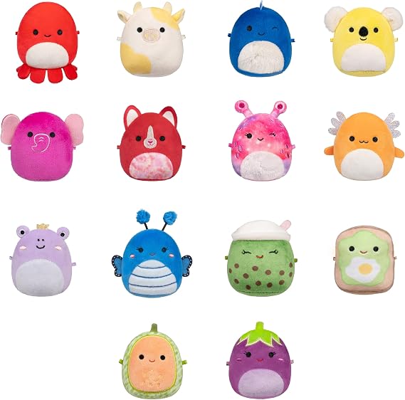 Squishmallows Original Micromallows Plush Rainbow 14-Pack