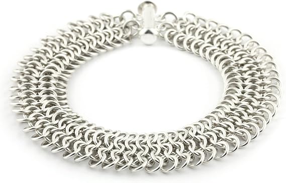 Weave Got Maille European 4 in 1 Bracelet Chainmaille Kit, Silver (KIT-220.01)