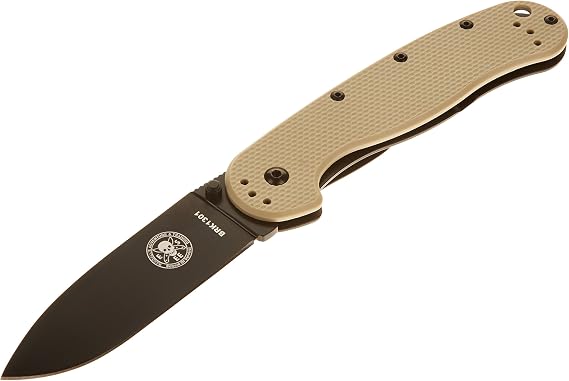Blue Ridge Knives Avispa Desert Tan Black Knife, Desert Tan/Black