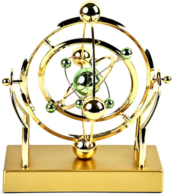 Celestial Orbit Perpetual Motion Pendulum,Perpetual Motion Machine Kinetic Art,Perpetual Motion Desk Toy,Newtons Cradle Perpetual Motion Machine for Desk Decorations,Cool Gadgets Physics Teacher Gifts