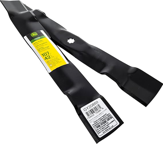 John Deere Original Equipment Mower Blade Kit #GY20850 | Fits w System Stage Snow Collection 44 135 42 D105 X110 X126 125 X145 X125