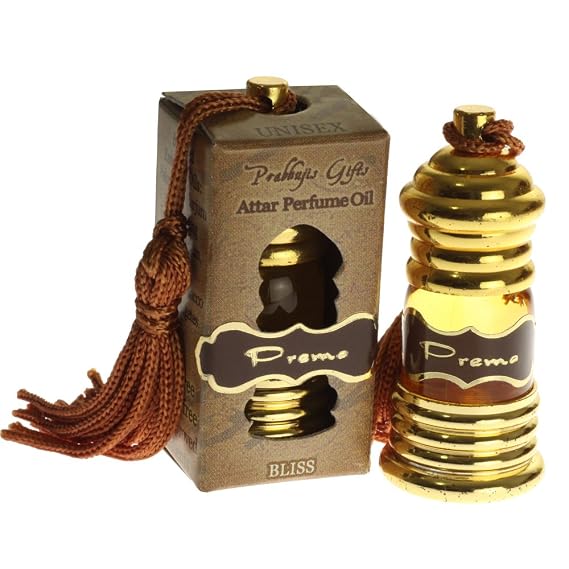 Prabhuji's Gifts Attar Oil Prema - Body Blended with Essential Oils - Vegan for Women & Men - Arabian Fragrance - (3mL)