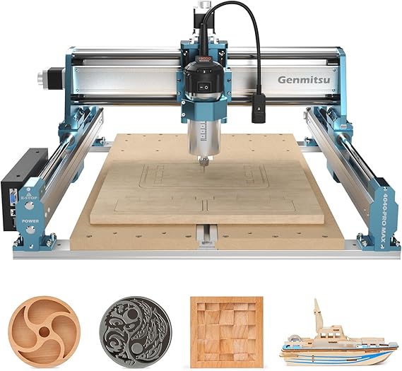 Genmitsu 4040-PRO MAX CNC Router Machine with 710W Trimmer, Linear Rail 3 Axis
