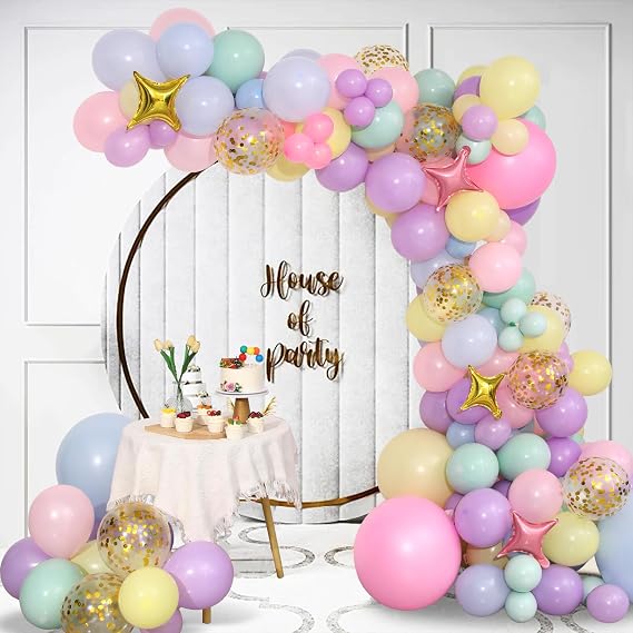 Pastel Rainbow Balloon Garland Arch Kit
