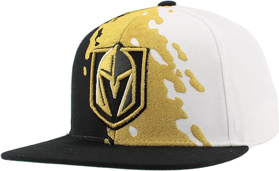 ZHATS NHL Unisex-Adult NHL Officially Licensed Adjustable Snapback Hat Flat Bill Z11 Retro Paintbrush