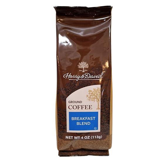 Harry & David Coffee, Breakfast Blend Medium Roast Ground Coffee - 4 Ounce Bag