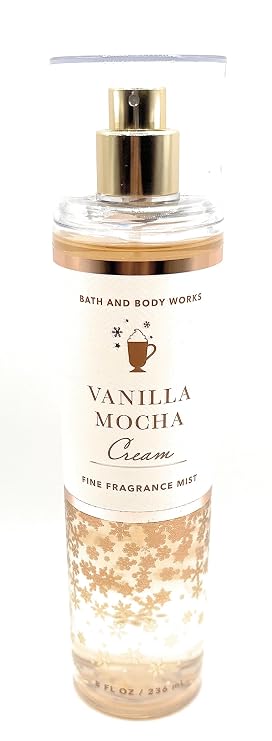 Bath and Body Works Vanilla Mocha Cream Fine Fragrance Mist 8 Ounce Body Spray