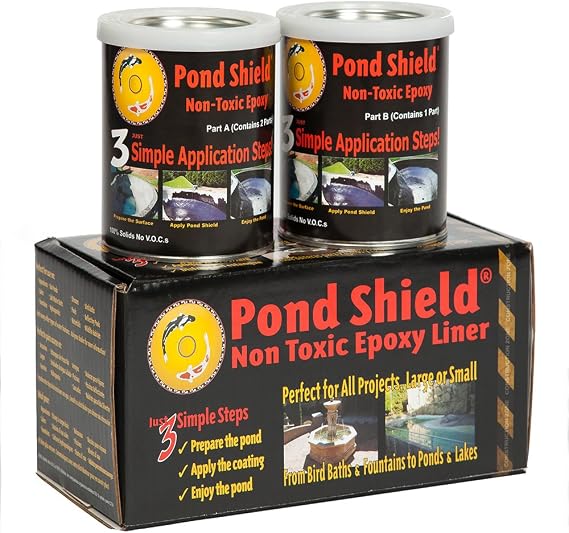 Pond Armor SKU-GRAY-QT-R Non-Toxic Pond Shield Epoxy Paint, 1.5-Quart, Gray