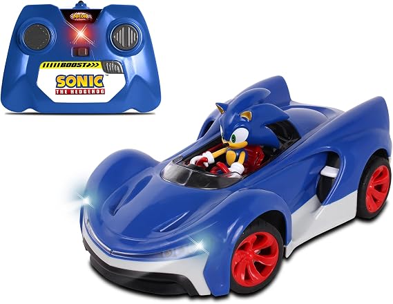 NKOK Sonic the Hedgehog RC Car 2.4GHz with Turbo Boost, Ages 6+