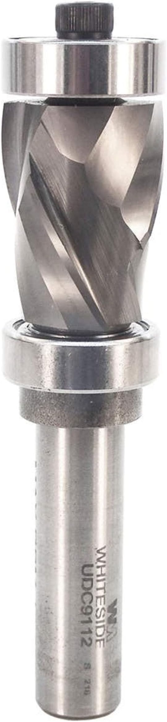 Whiteside UDC9112 Classic Ultimate 2+2 Compression Router Bit: 7/8 Inch Cutting Diameter, 1/2 Inch Shank, 1-1/8 Inch Cutting Length, Combination Bearing
