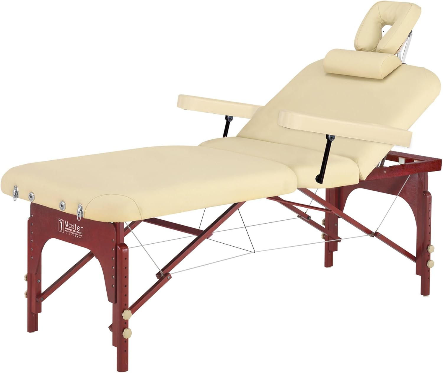 Master Massage SpaMaster Portable LX Massage Table Package, 31 Inch, Cream, 31x72.5x24-34"