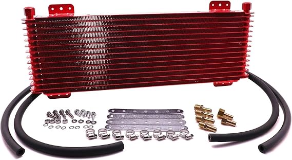 Transmission Fluid Cooler Pro Tru Cool 40K Transmission Oil Cooler 14 Row Radiator LPD47391 GVW Heavy Duty Car Radiator