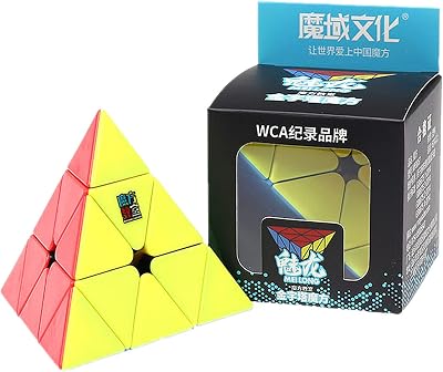 LiangCuber Moyu Pyramin 3x3 Speed Cube Stickerless Meilong 3x3 Pyramid Puzzle Cubes